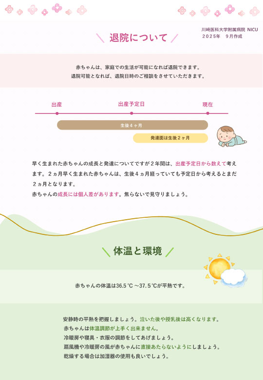 NICU退院について