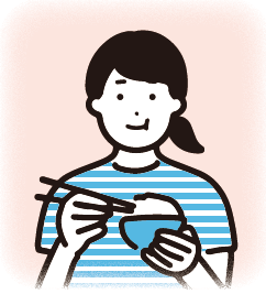 肥満症の治療について　食事絵