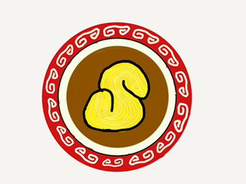 ラーメン好きの僕を表すシンボルマーク