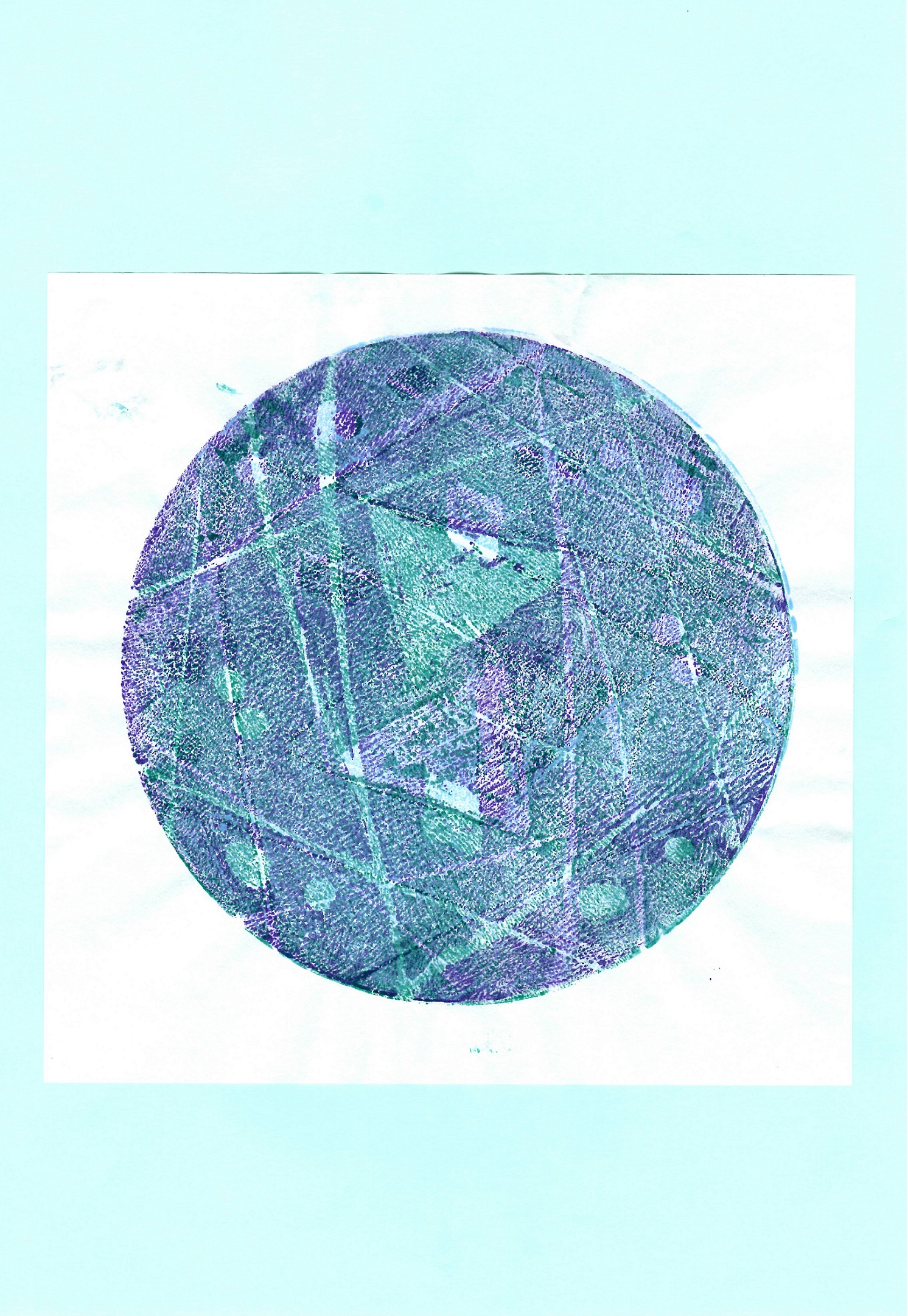 宇宙（回転版画）